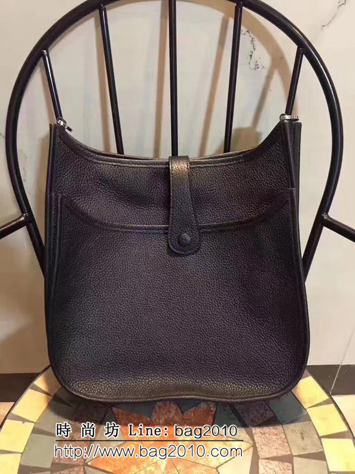 愛馬仕Hermes Evelyn伊芙琳 頭層牛皮單肩斜挎包 男女同款 0AM1374
